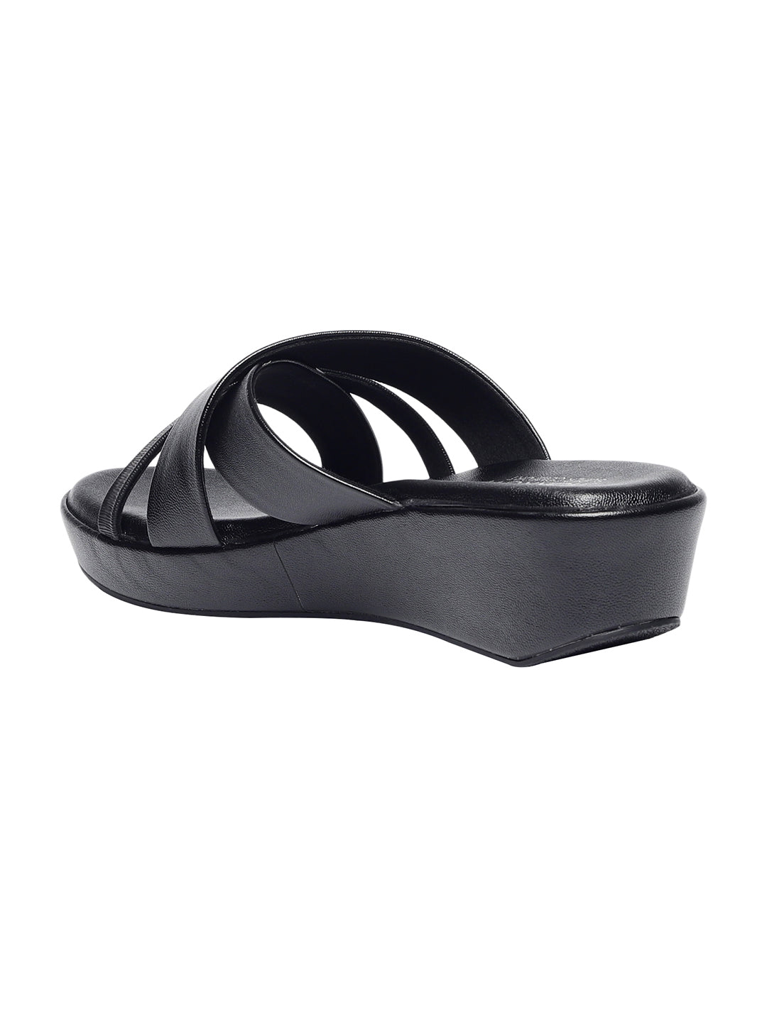 Cleo Black Wedge Heels