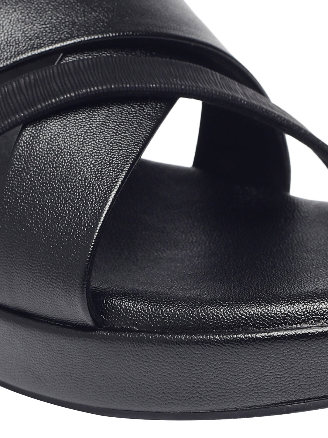 Cleo Black Wedge Heels