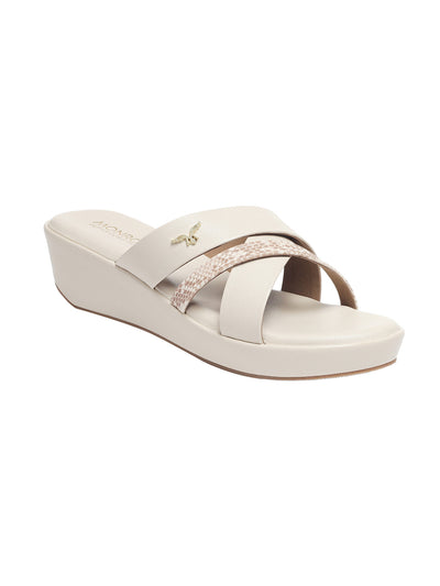 Cleo Cream Wedge Heels