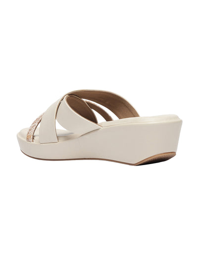 Cleo Cream Wedge Heels