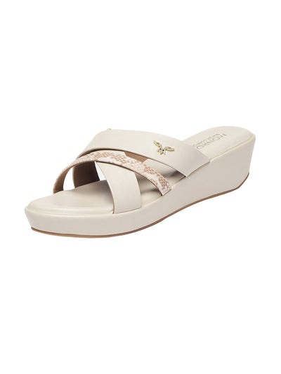 Cleo Cream Wedge Heels