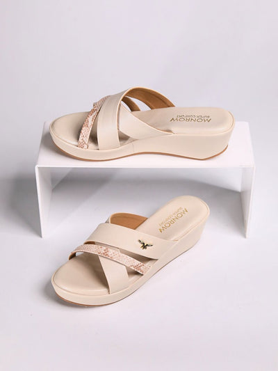 Cleo Cream Wedge Heels