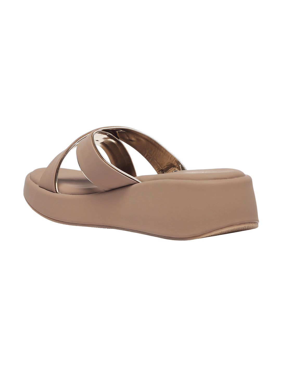 Anne Beige Wedge Heels