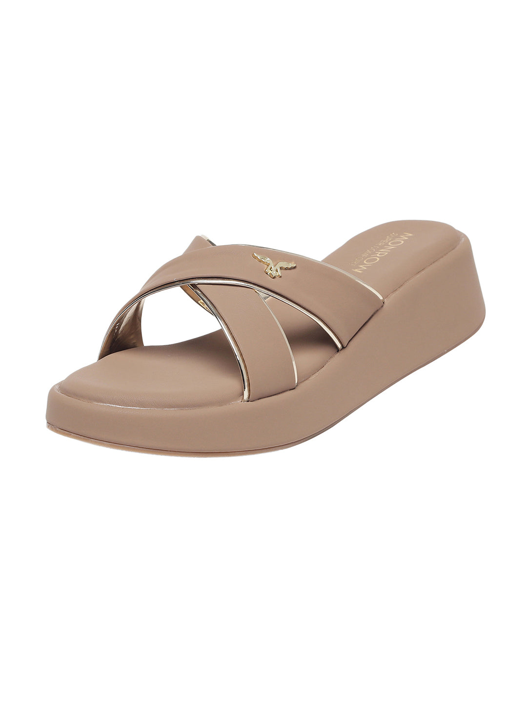 Anne Beige Wedge Heels