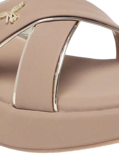 Anne Beige Wedge Heels