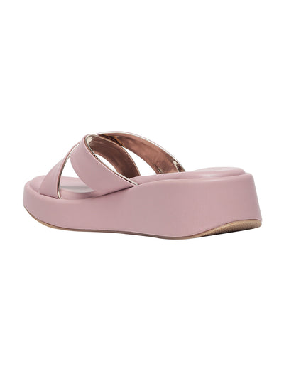 Anne Lavender Wedge Heels