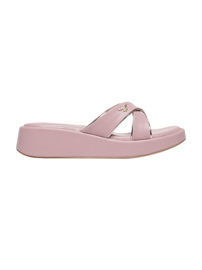 Anne Lavender Wedge Heels