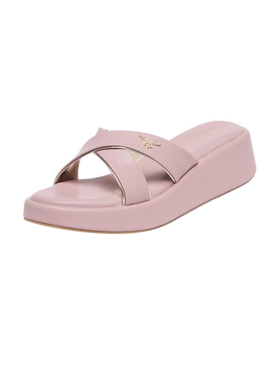 Anne Lavender Wedge Heels