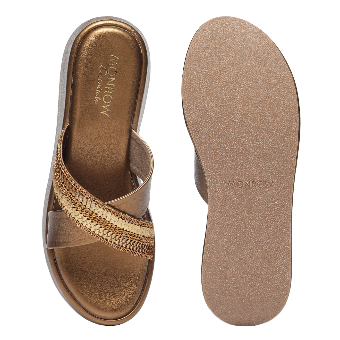 Zyra Bronze Wedge Heels
