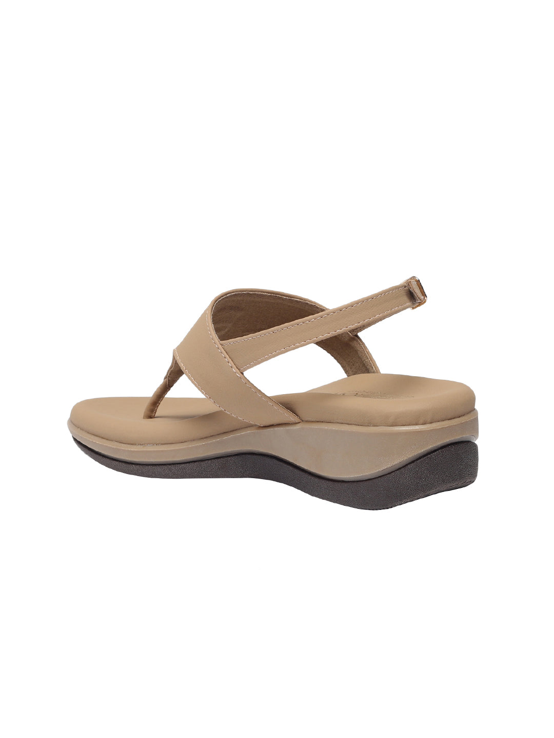 Niva Beige Wedge Heels