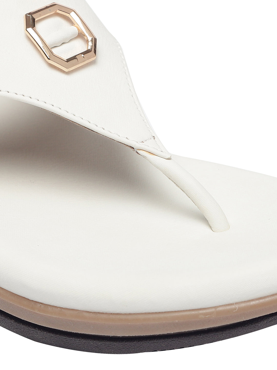 Niva White Wedge Heels