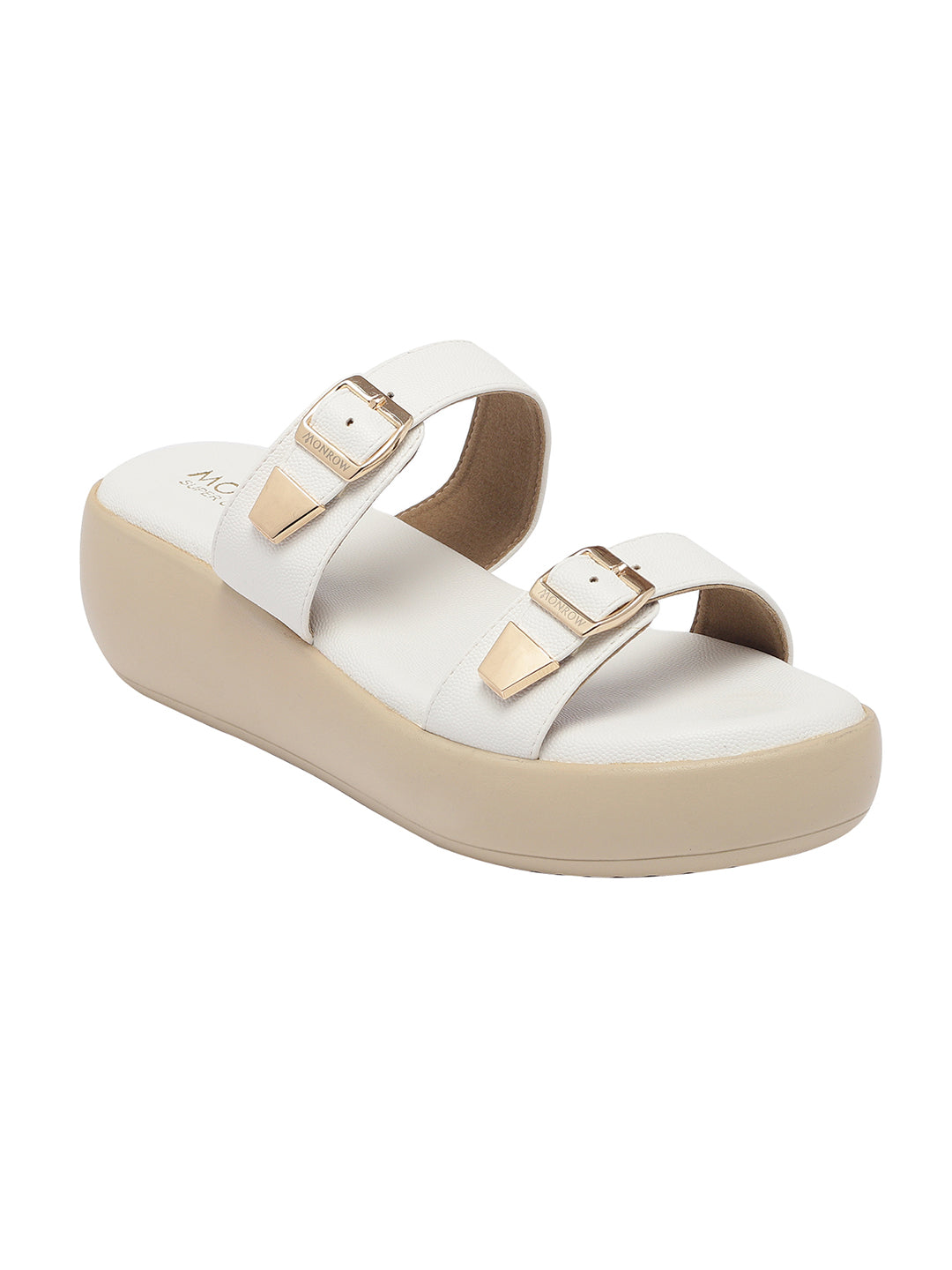 Zinnia White Wedge Heels