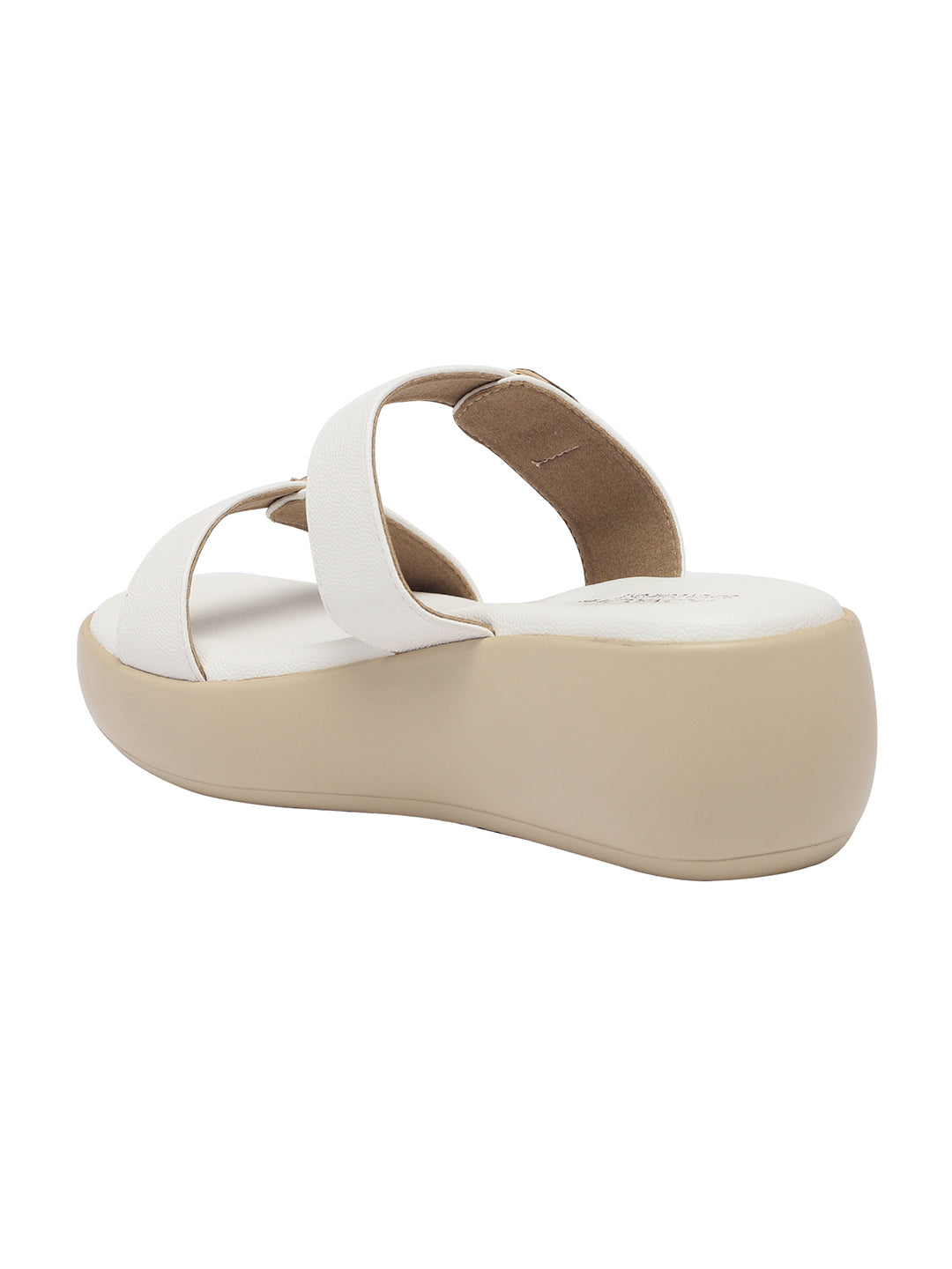 Zinnia White Wedge Heels