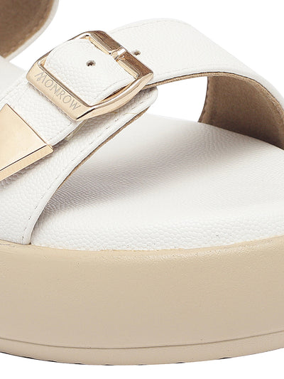 Zinnia White Wedge Heels