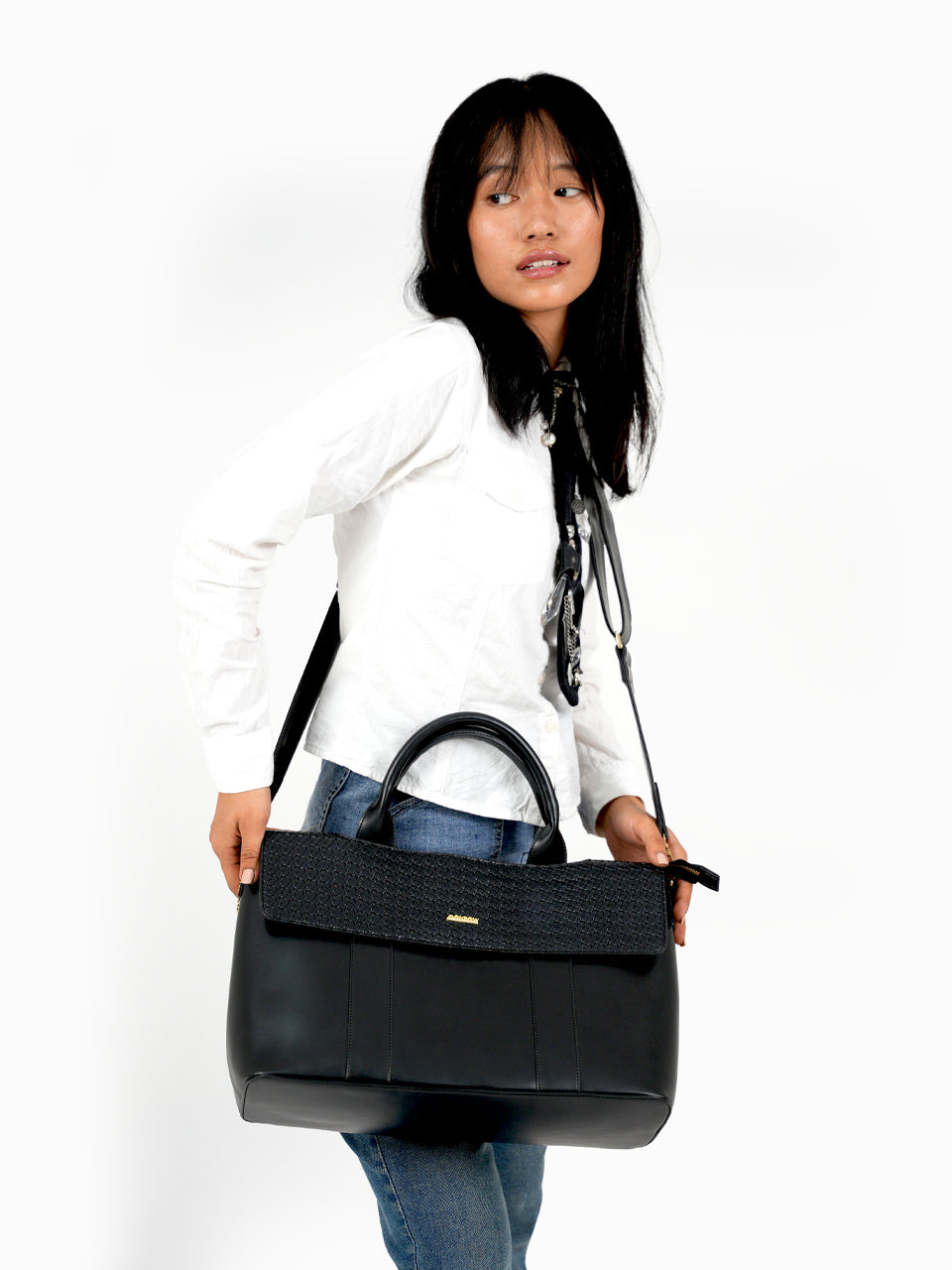 Kyoto Black Laptop Bag