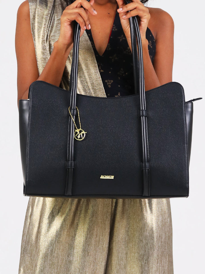 Noa Black women's Fancy tote bags – Monrow Shoes