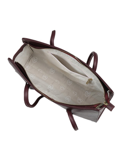 Noa Maroon Tote Bag