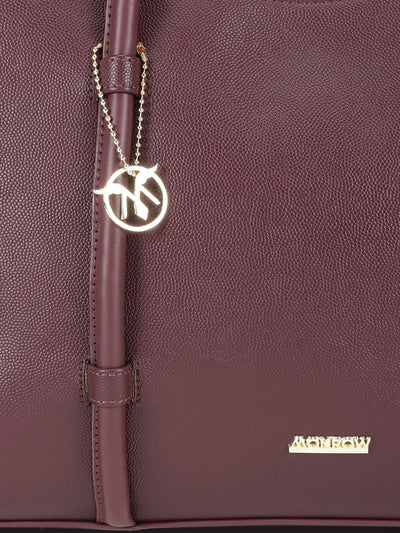 Noa Maroon Tote Bag