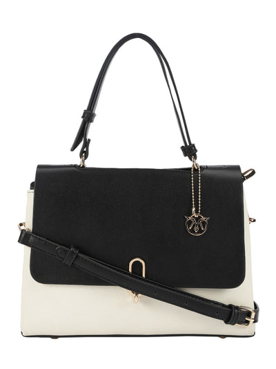 Biluxe Black And White Satchel Bag