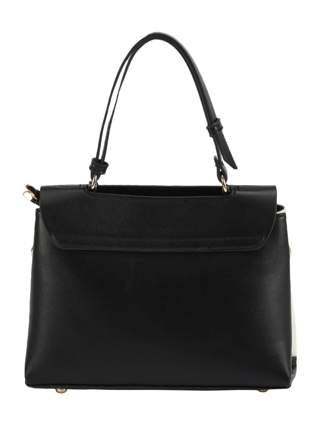 Biluxe Black And White Satchel Bag
