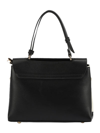 Biluxe Black And White Satchel Bag