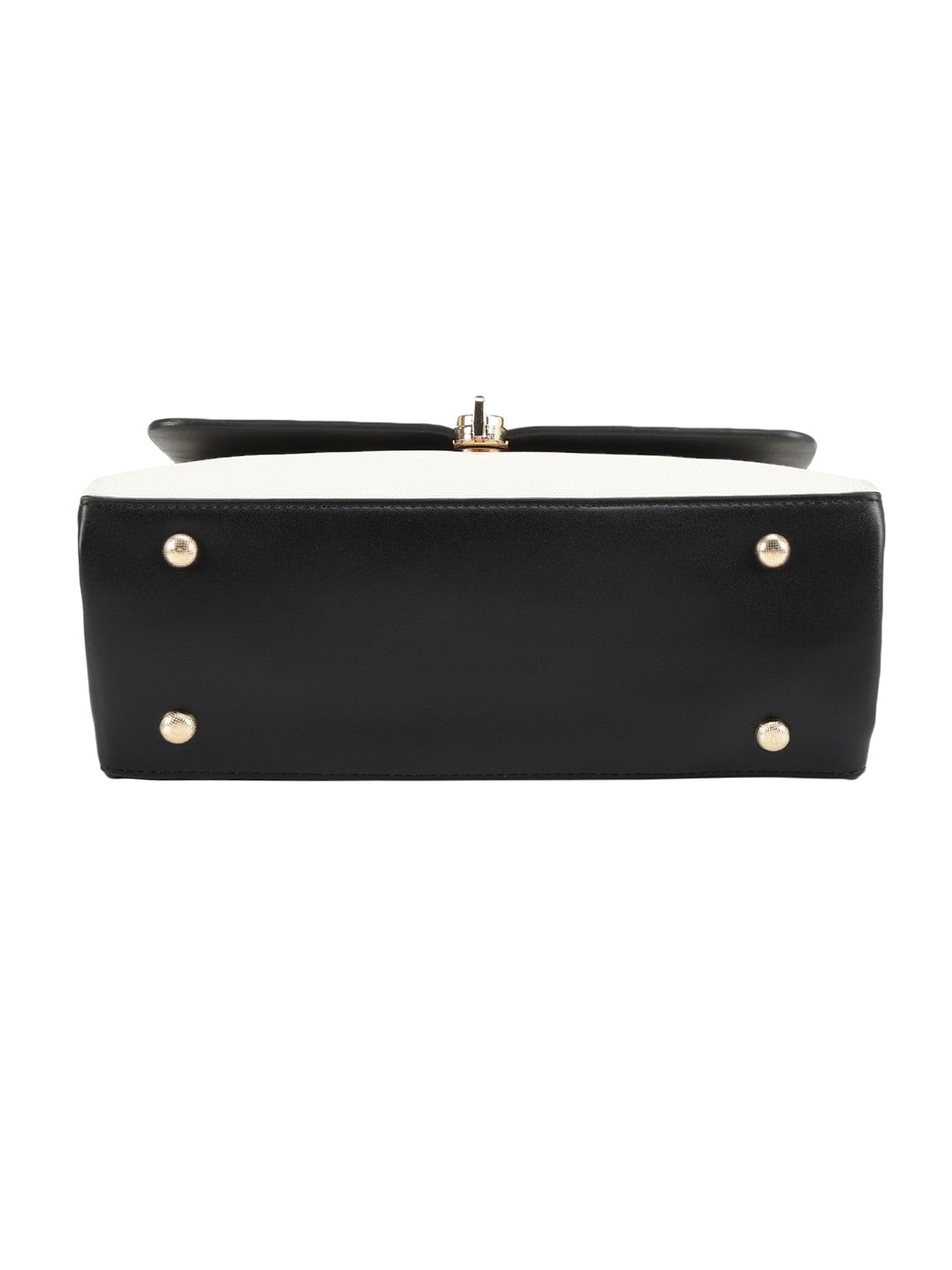 Biluxe Black And White Satchel Bag