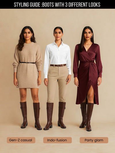 Kinsley Brown Block Boots