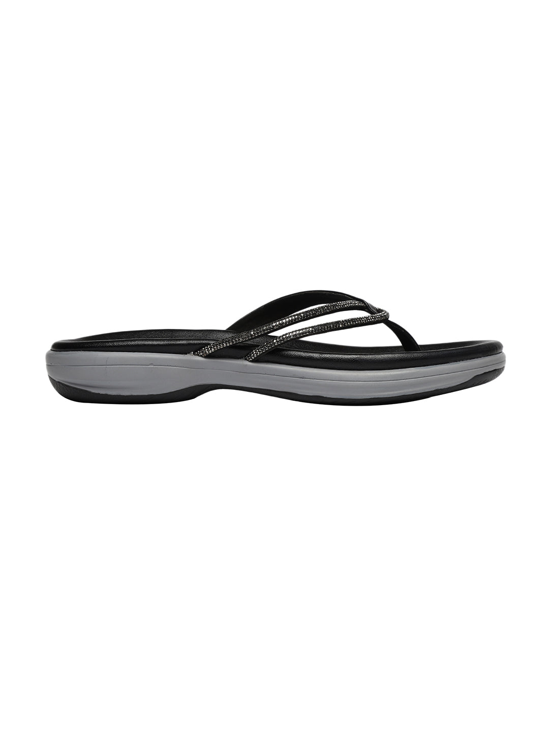 Kelly Black Flats