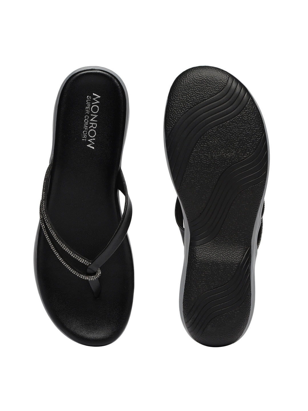 Kelly Black Flats