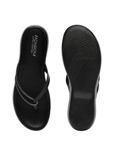 Kelly Black Flats