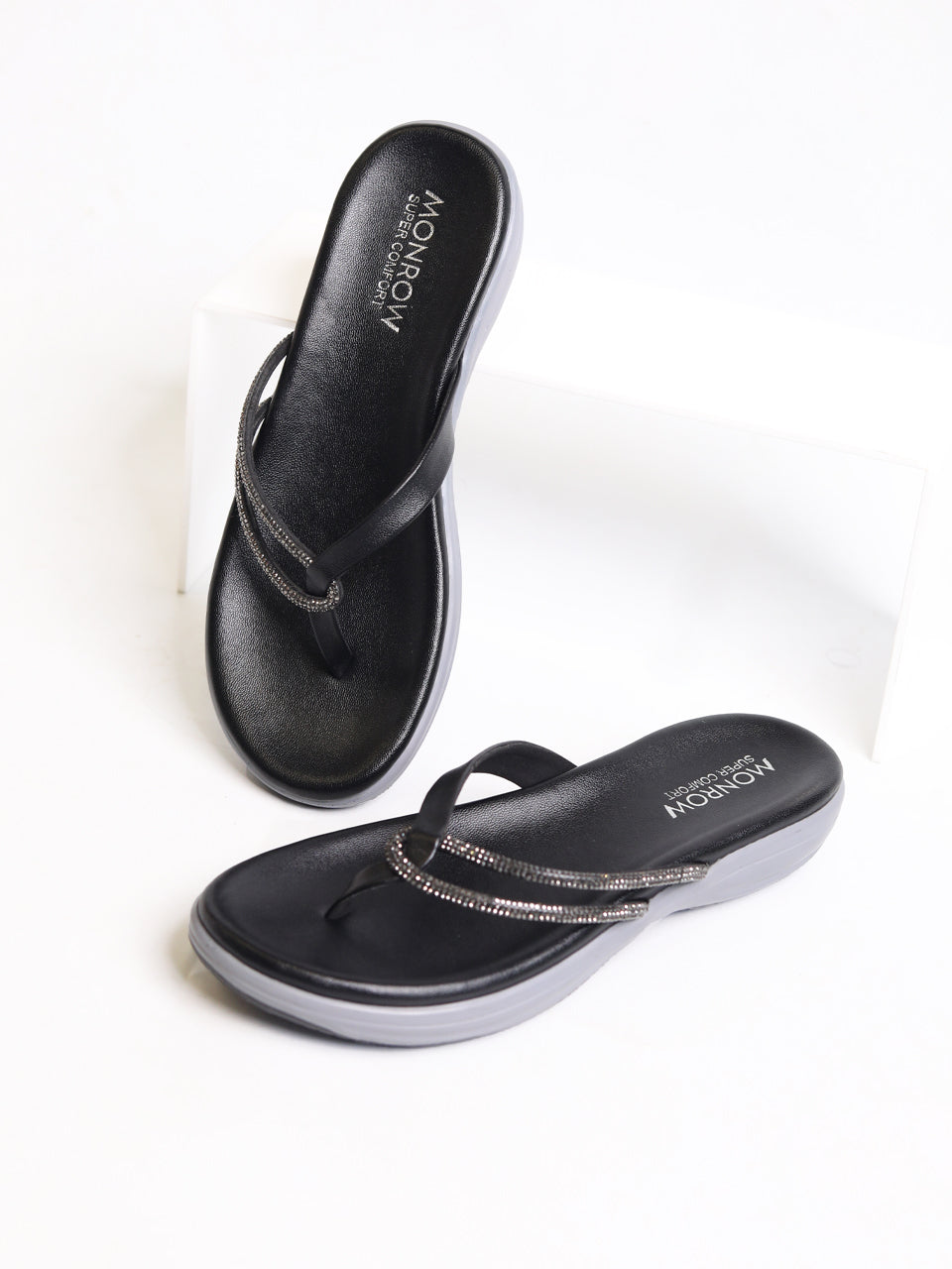 Kelly Black Flats