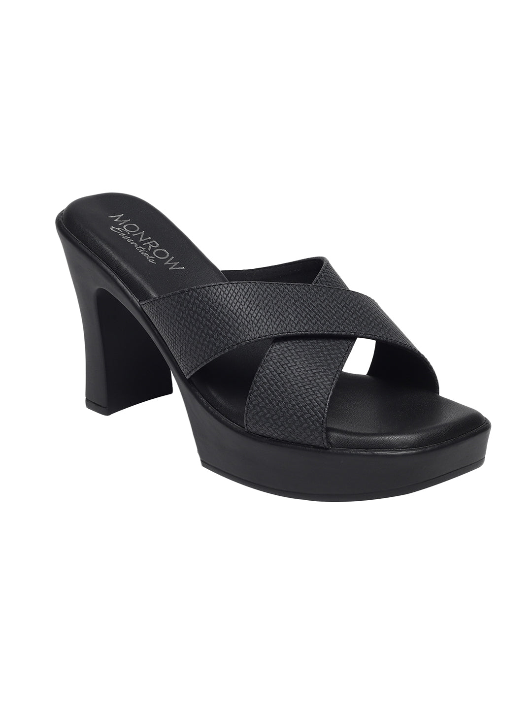Drew Black Platform Heels