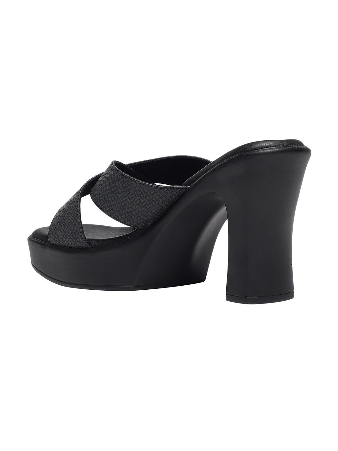 Drew Black Platform Heels