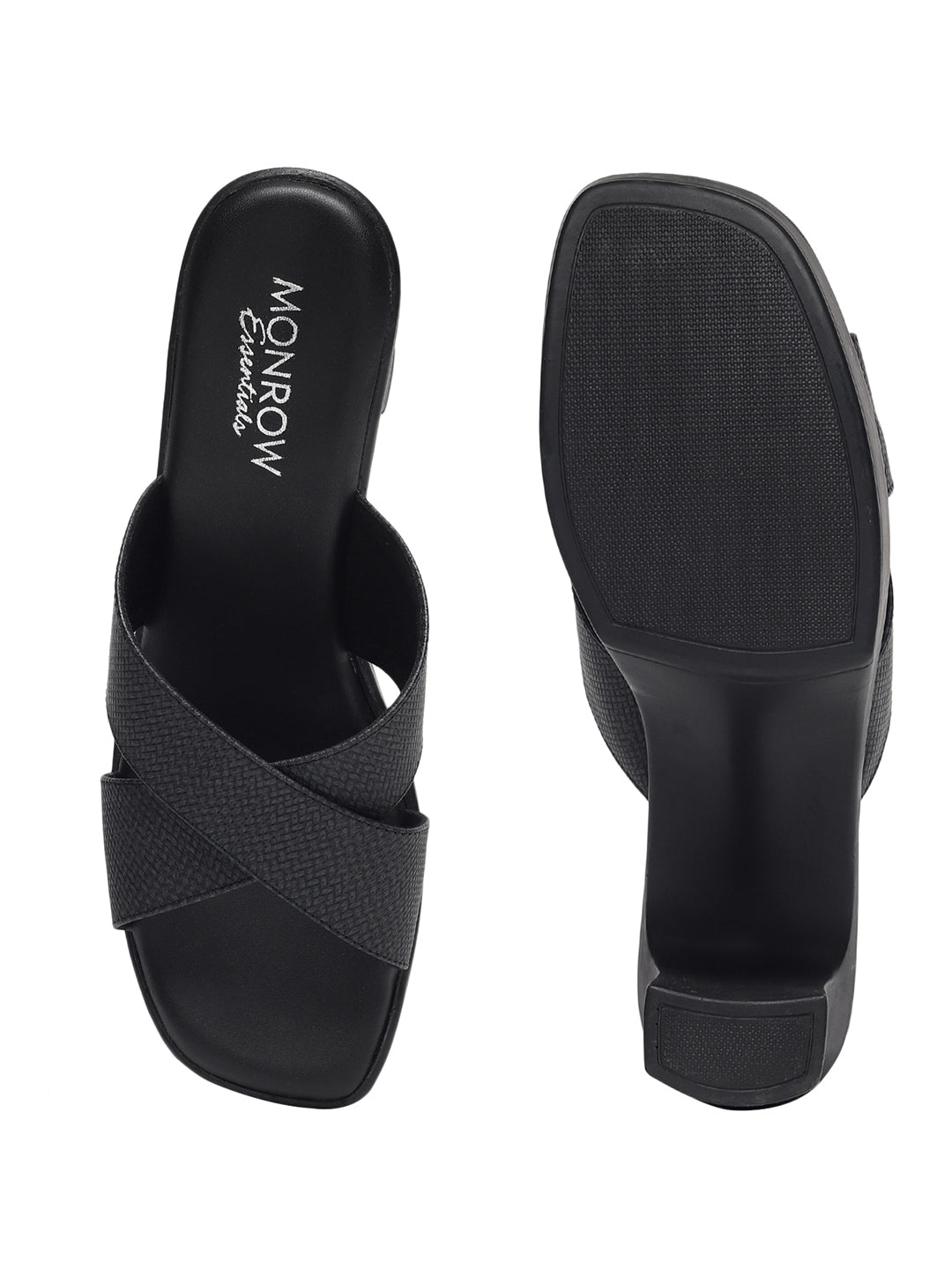 Drew Black Platform Heels