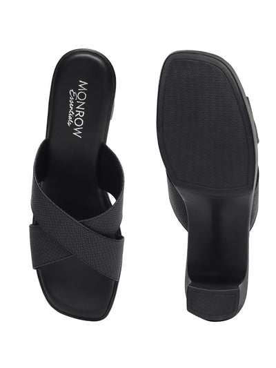 Drew Black Platform Heels
