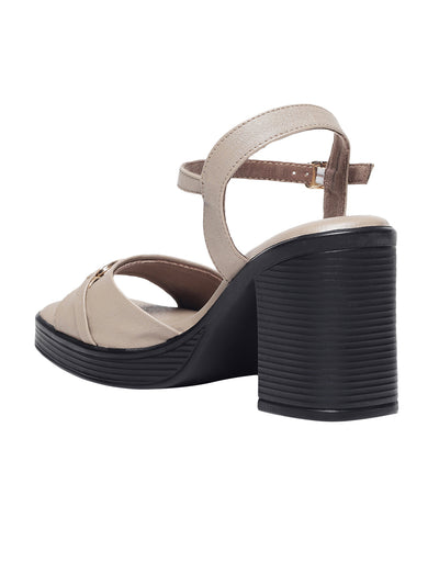 Everlee Beige Platform Heels