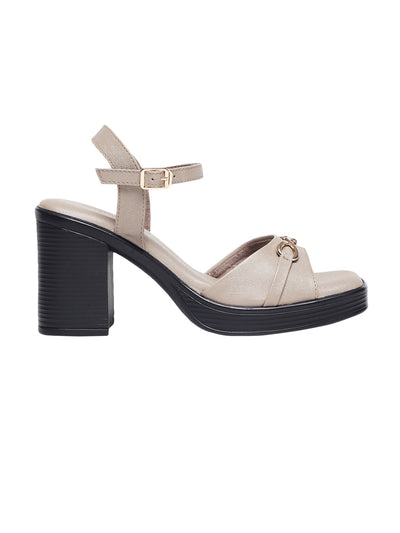 Everlee Beige Platform Heels