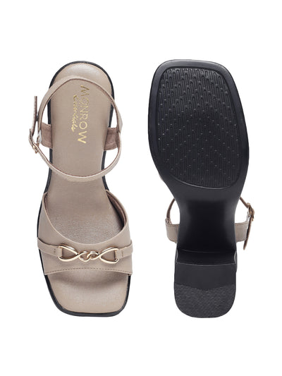 Everlee Beige Platform Heels