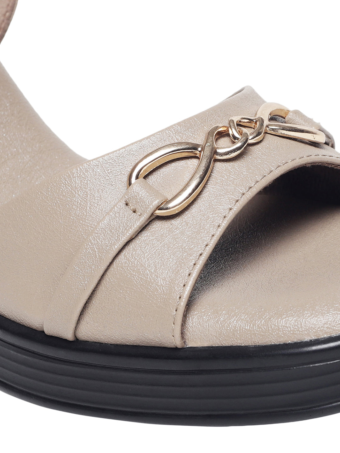 Everlee Beige Platform Heels