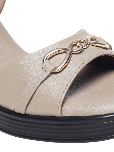 Everlee Beige Platform Heels