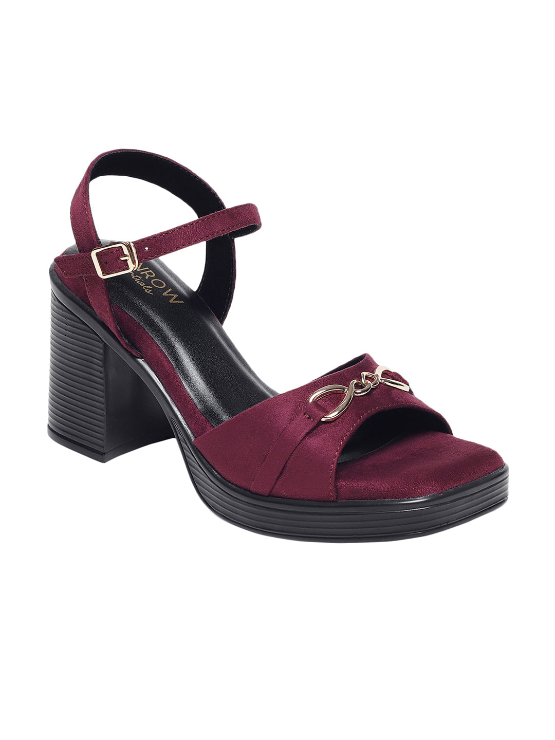 Everlee Maroon cushioned wedge Platform Heels – Monrow Shoes