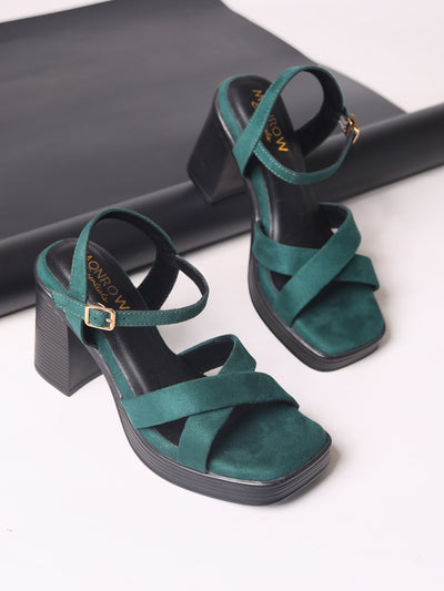 Irie Green Platform Heels