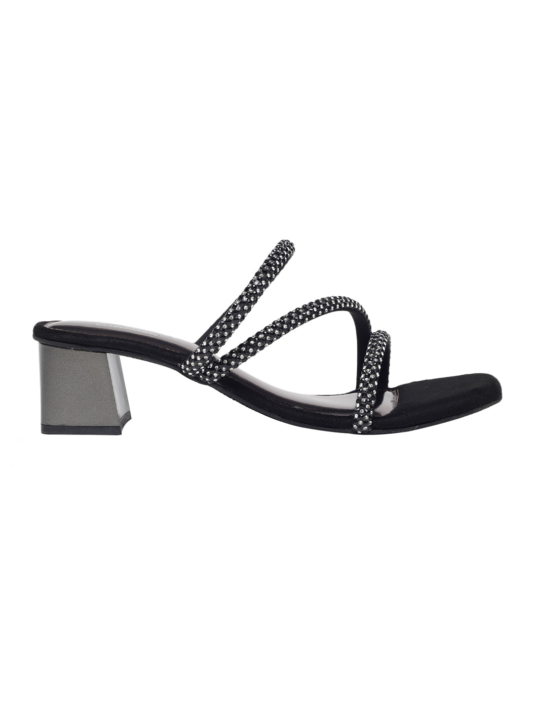 Carole Black Block Heels