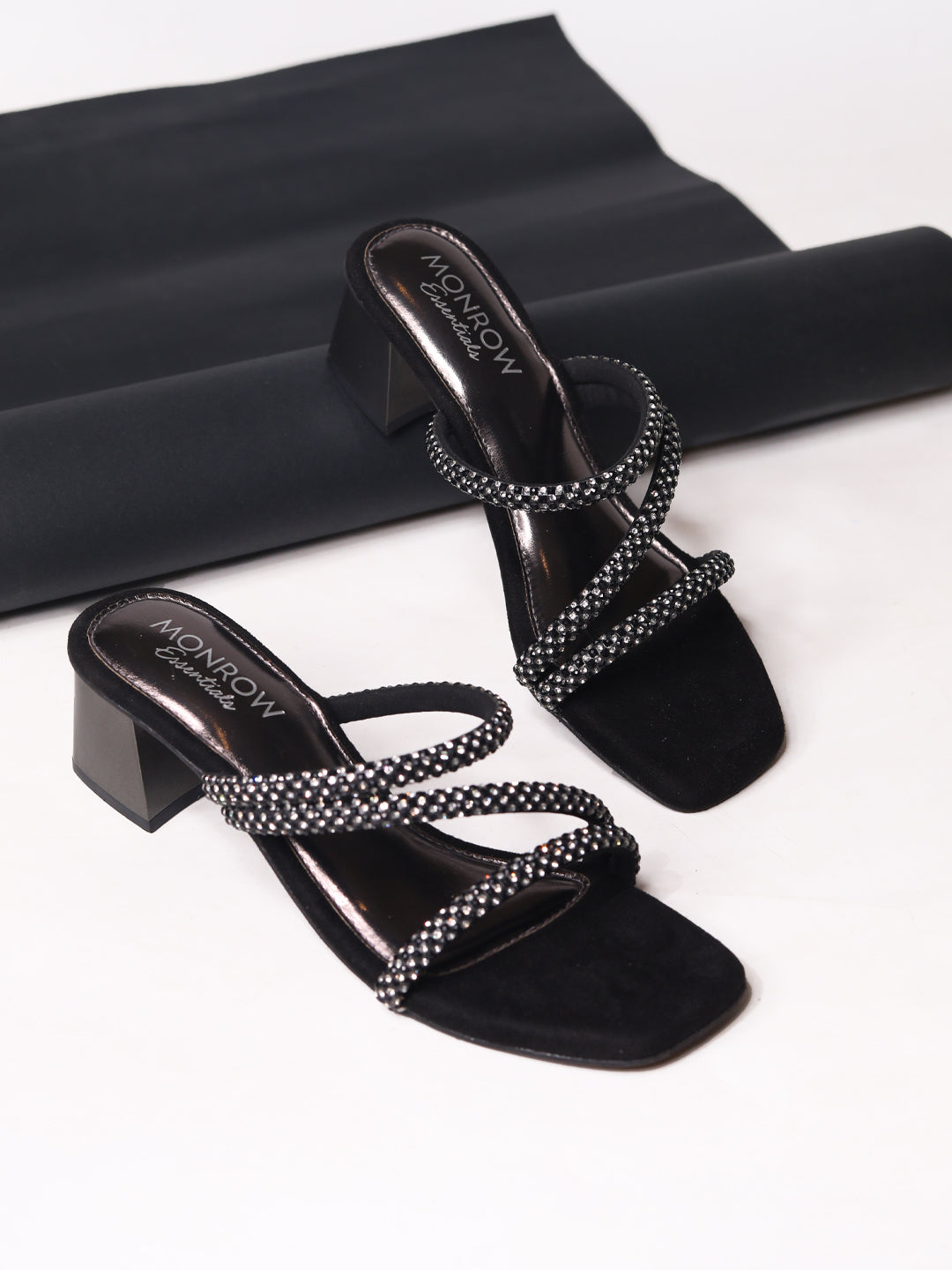 Carole Black Block Heels
