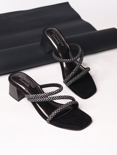 Carole Black Block Heels