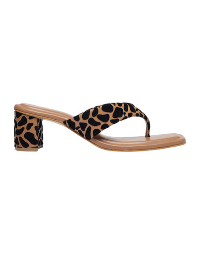 Serena Beige Block Heels