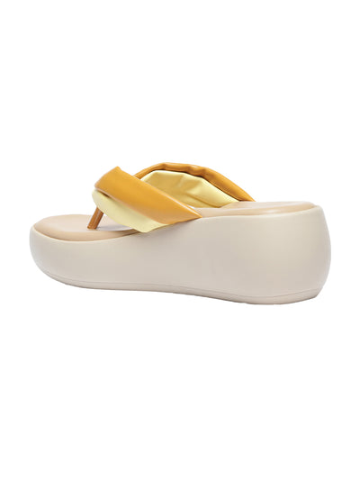 Alice Yellow Flatform Heels