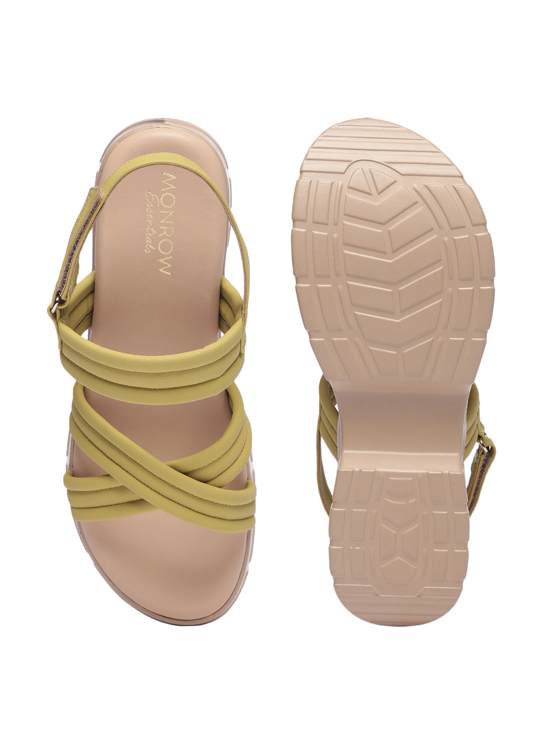 Jolie Yellow Flatform Heels