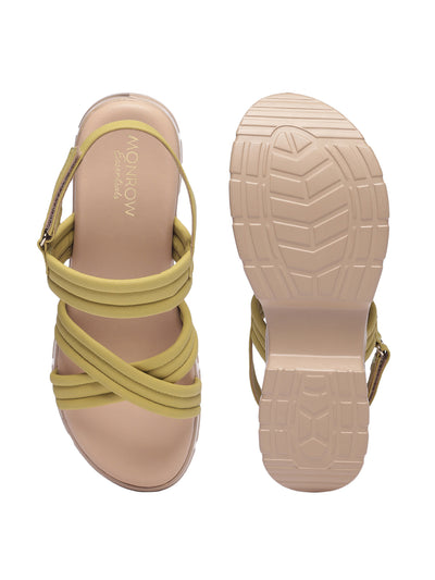 Jolie Yellow Flatform Heels