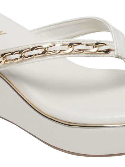 Rosalie Cream Wedge Heels
